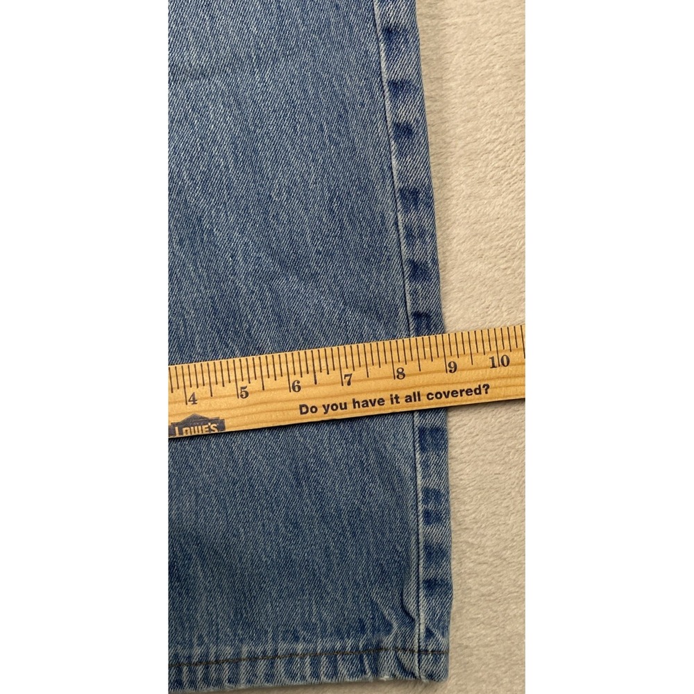 Diamond Gusset Mens Jeans Denim Blue 33x29 33 X 29 Cotton Made USA Vintage Work - Picture 8 of 10